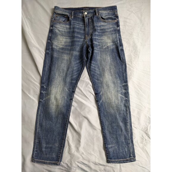 Lucky Brand Jeans Blue Medium Wash Straight Leg Cotton Blend Mens Size 34X31 - Picture 1 of 10